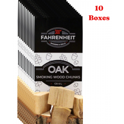 Oak wood chunks 10pcs قطع الخشب الكبيرة توضع للتدخين لمدة طويلة وإضافة نكهة فريدة