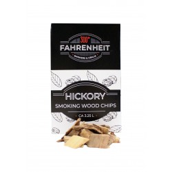 Hickory wood chips قطع الخشب الصغيرة توضع مع الفحم لإضافة نكهة تدخين فريدة